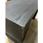 Musta muotoilu konsolipöytä kaareva (karkea muotoilu)