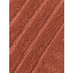 Terracotta Color Round Wool Rug (Mason)D=120