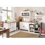 Brown solid wood worktop (oslo) (width 150cm)