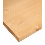 Brown solid wood worktop (oslo) (width 150cm)