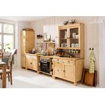 Brown solid wood worktop (oslo) (width 150cm)