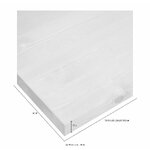 Brown solid wood worktop (oslo) (width 150cm)