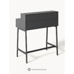 Dark gray desk (lias) with cosmetic flaws.