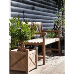 Solid wood garden bench rosenborg (cinas)