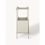 Light beige shelf with cabinet (rio)