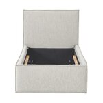 Light gray single bed (Dream) 90x200