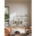 Light beige shelf with cabinet (rio)