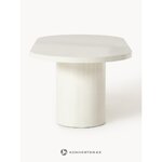 White Oval Dining Table (Saya) 200 x100