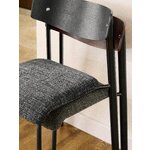 Black Upholstered Chair (Nadia)