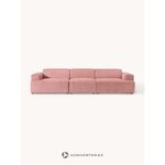 Vaaleanpunainen modulaarinen sohva (Melva)