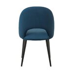 Dark blue velvet chair (rachel)
