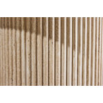 Beige side table (slatted) ⌀60