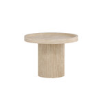 Beige side table (slatted) ⌀60