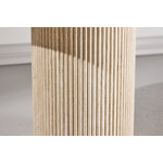 Beige side table (slatted) ⌀60