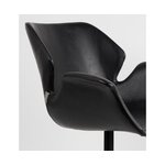 Melns dizaina krēsls Nikki (Zuiver)