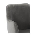 Gray-black armchair (isla)