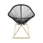 Black design rocking chair (grace)