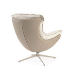 Smėlio spalvos pasukamas fotelis (Armela)