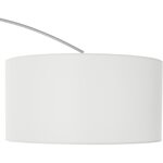 Balta ir sidabrinė grindų lempa (Niels)
