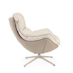 Smėlio spalvos pasukamas fotelis (Armela)
