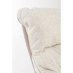 Smėlio spalvos pasukamas fotelis (Armela)