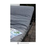 Black-gray garden sofa (rio) cinas