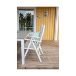 Садовый стул серо-белый (венчурный дизайн)