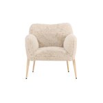 Beige pörröinen nojatuoli (zenzi)