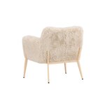 Beige pörröinen nojatuoli (zenzi)