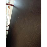 Tumši brūns izvelkamais pusdienu galds (calary) 92x180-230 ar kosmētiskiem defektiem