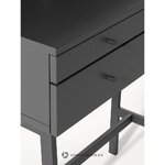Dark gray desk (lias) with cosmetic flaws.
