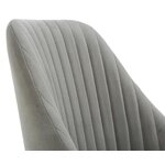 Gray velvet chair (anderson)