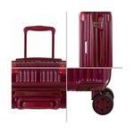 Punane Väike Reisikohver Melissa (Paris) 55cm