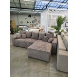 Brūna dīvāngulta ar plauktu (Napoli L) Comfort