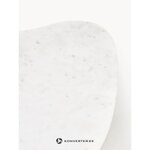 White and brown marble coffee table (naruto) with a cosmetic flaw.