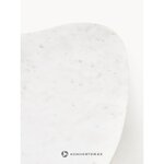 Balts un brūns marmora kafijas galdiņš (naruto)