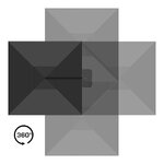 Musta Baza-aurinkovarjo (House Nordic) 295x295cm