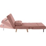 Rozā krēsla gulta