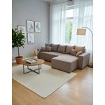 Brūna dīvāngulta ar plauktu (Napoli L) Comfort