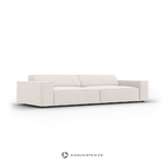 Sofa (jodie) micadoni limited edition light beige, structured fabric, 70x102x244