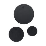 Sarja 3-osaisia pyöreitä seinäpeilejä mustalla kehyksellä (ivy) 20+30+40 täydellinen, laatikossa