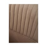 Beige swivel velvet chair (lola) hall sample, with cosmetic defects.
