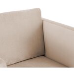 Light beige design armchair (milo) intact, in box