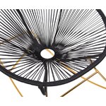 Black design rocking chair (grace)