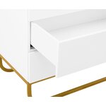 White-gold chest of drawers (sanford)