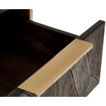 Dark brown bedside table (harry)