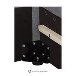 Кровать темно-серая (мечта) 140х200 цельная