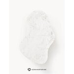 White and brown marble coffee table (naruto) with a cosmetic flaw.