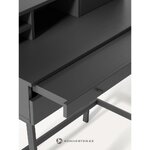 Dark gray desk (lias) with cosmetic flaws.