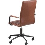 Brown leather office chair (winslow)